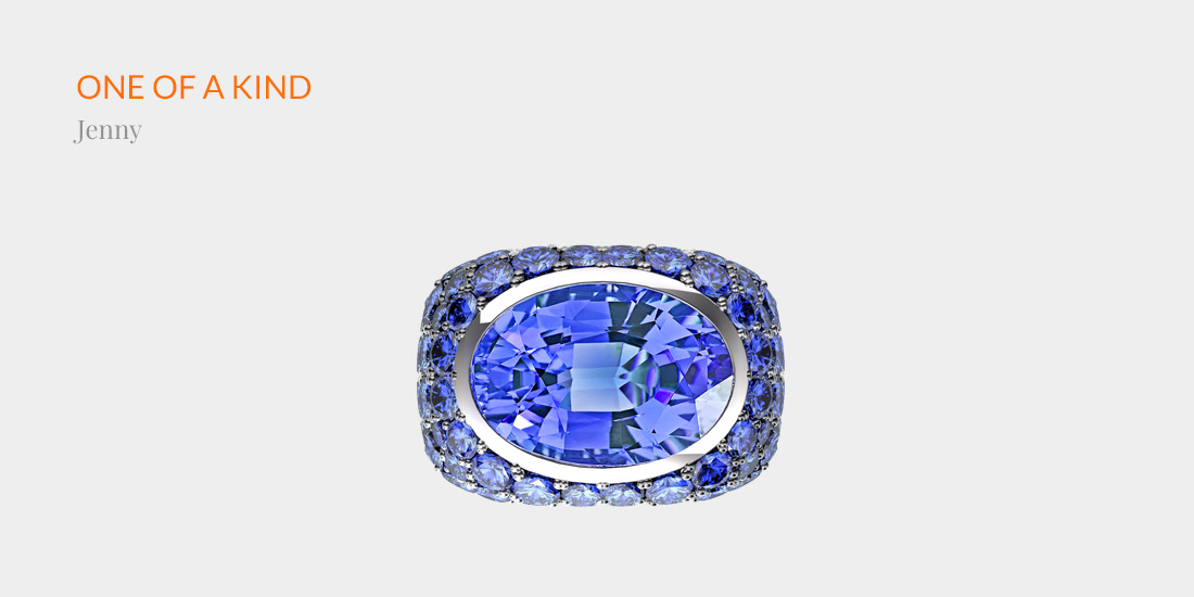 Johannes Hundt, one of a kind, sapphire ring
